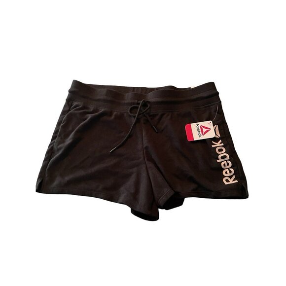 Reebok Pants - Women’s Reebok‎ Level Up Shorts Black Relaxed Short SZ XL Drawstring - NWT